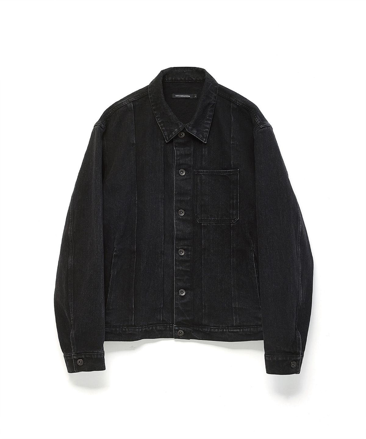 해칭룸(HATCHINGROOM) Trucker Jacket Jet Black