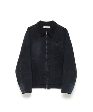 Canvas Work Jacket Faded Black