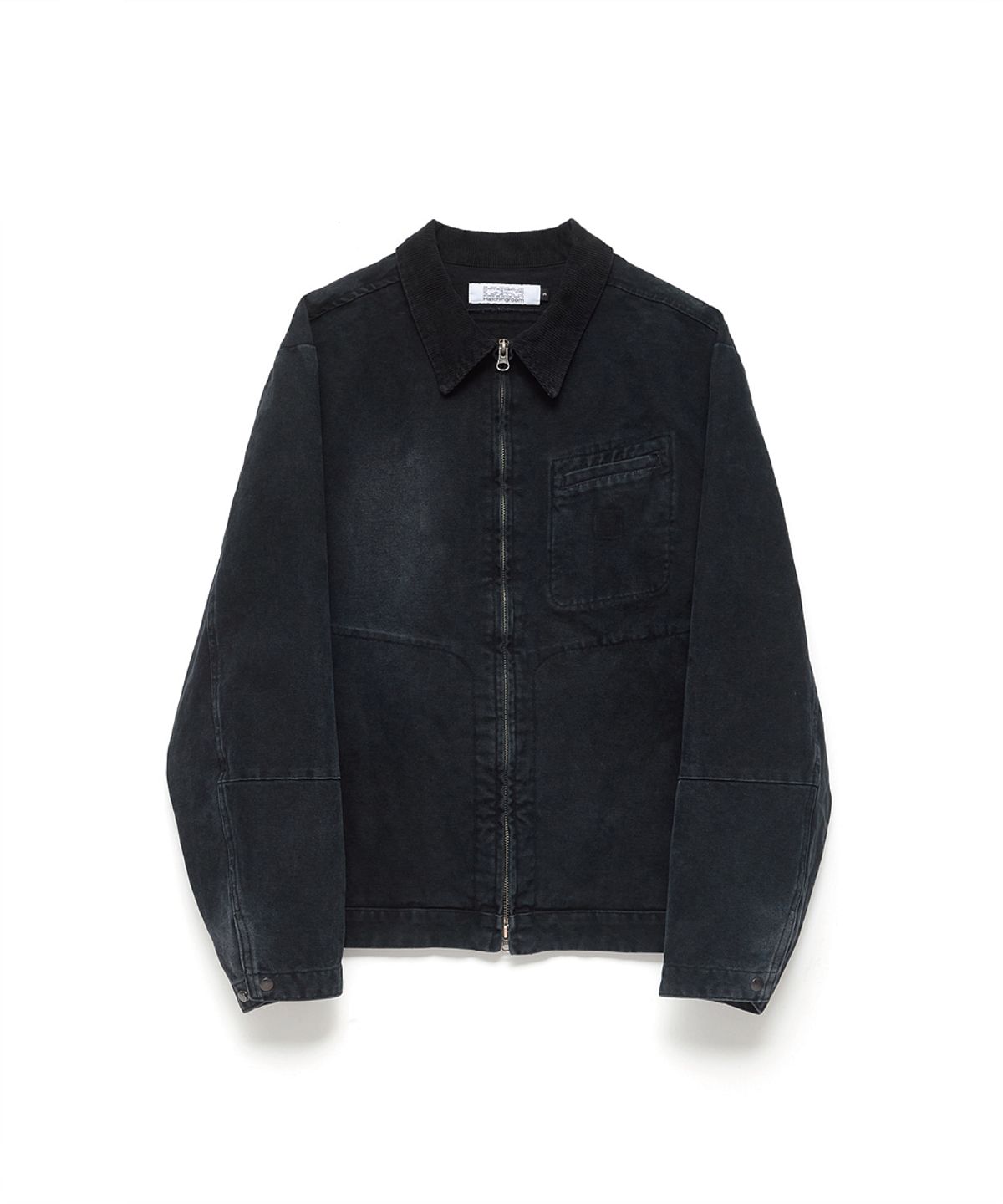 해칭룸(HATCHINGROOM) Canvas Work Jacket Faded Black