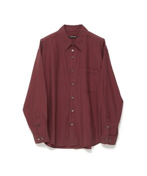 Shadow Stripe Shirt Dark Red