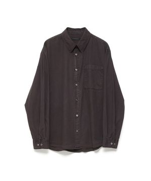 Museum Shirt Stripe Over Dyed Purple Brown