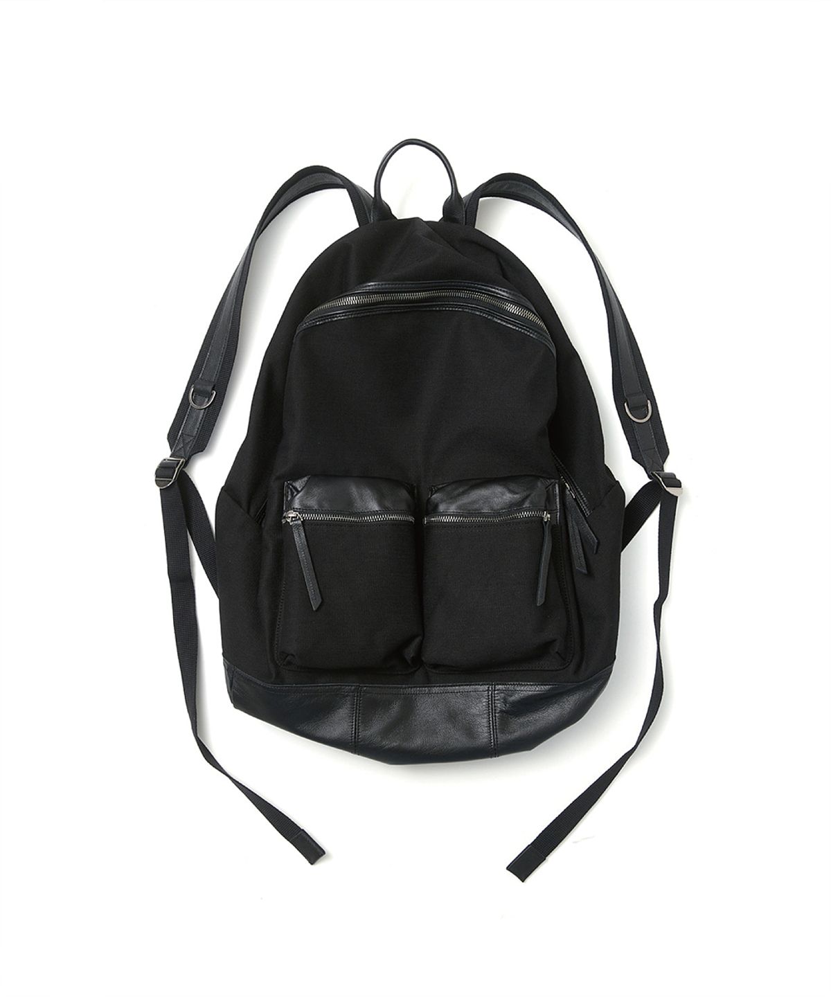 해칭룸(HATCHINGROOM) Leather Daypack Big Black