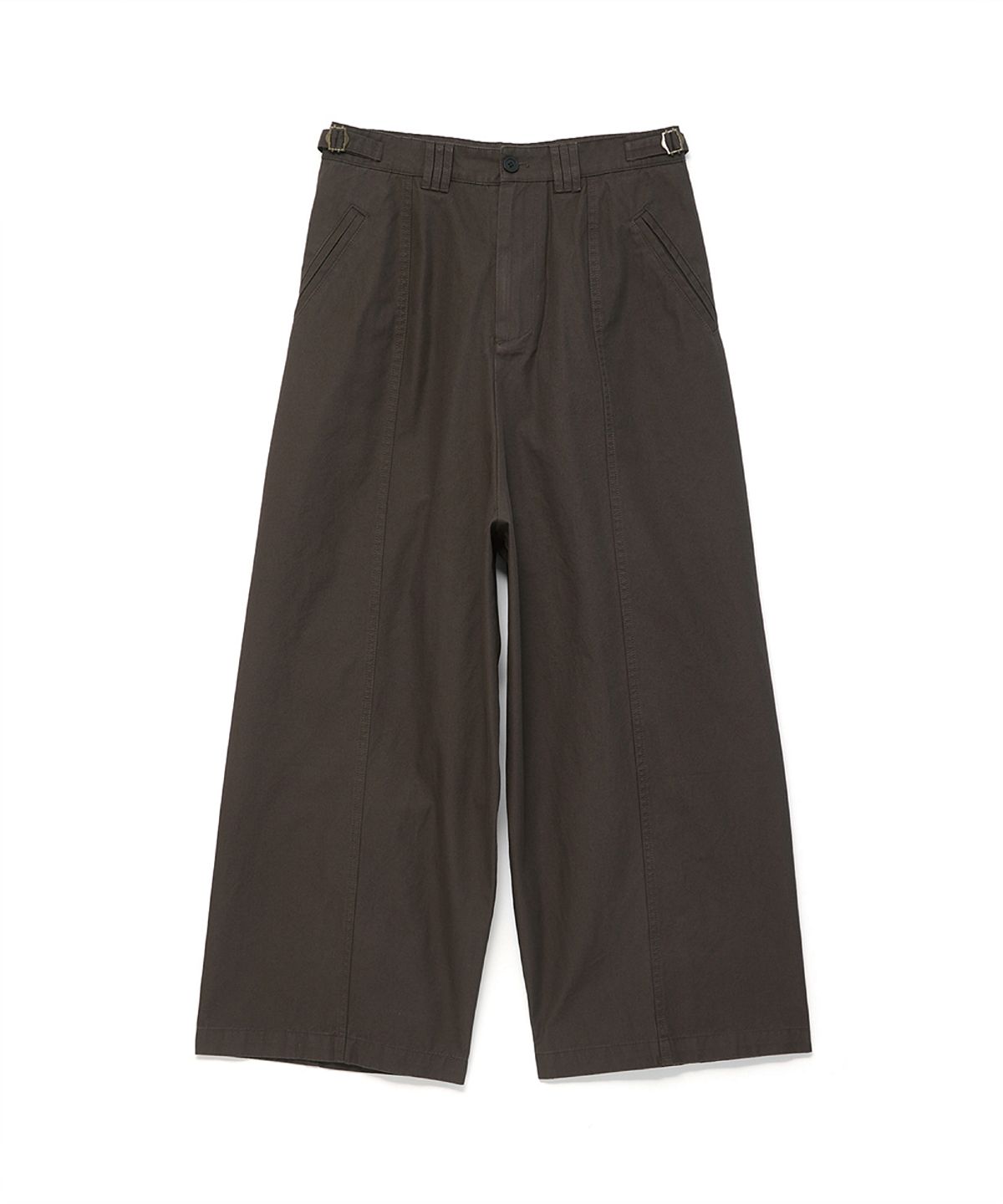 해칭룸(HATCHINGROOM) Slump Trousers Dark Brown