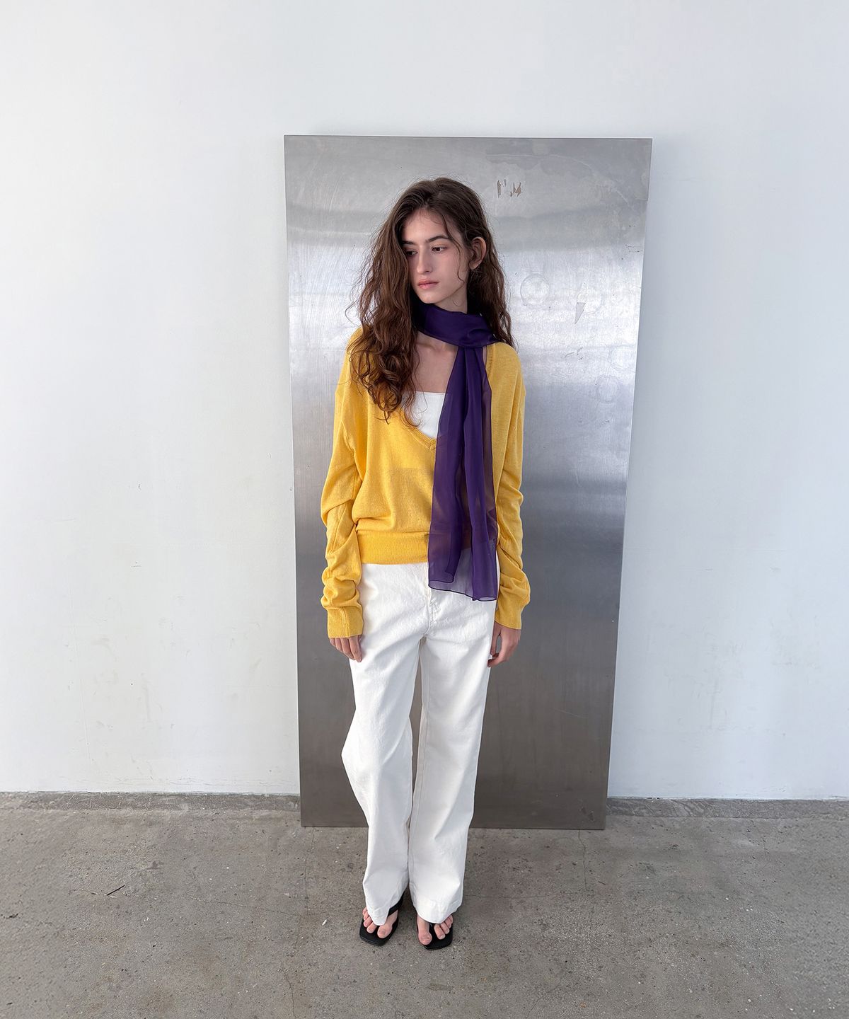 포에트서울(POETSEOUL) Deep V knit_yellow