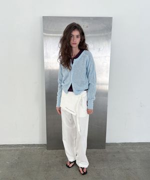 Pocket Layered Apron_ivory