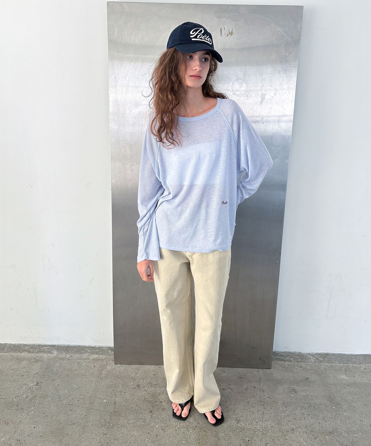 포에트서울(POETSEOUL) airy raglan t-shirt_ice blue
