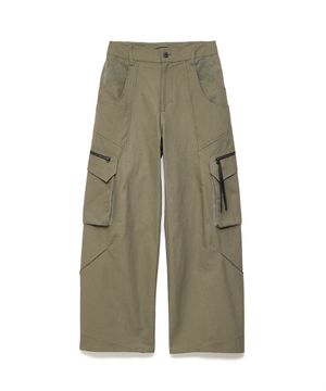Darted Cargo Pants Dark Beige