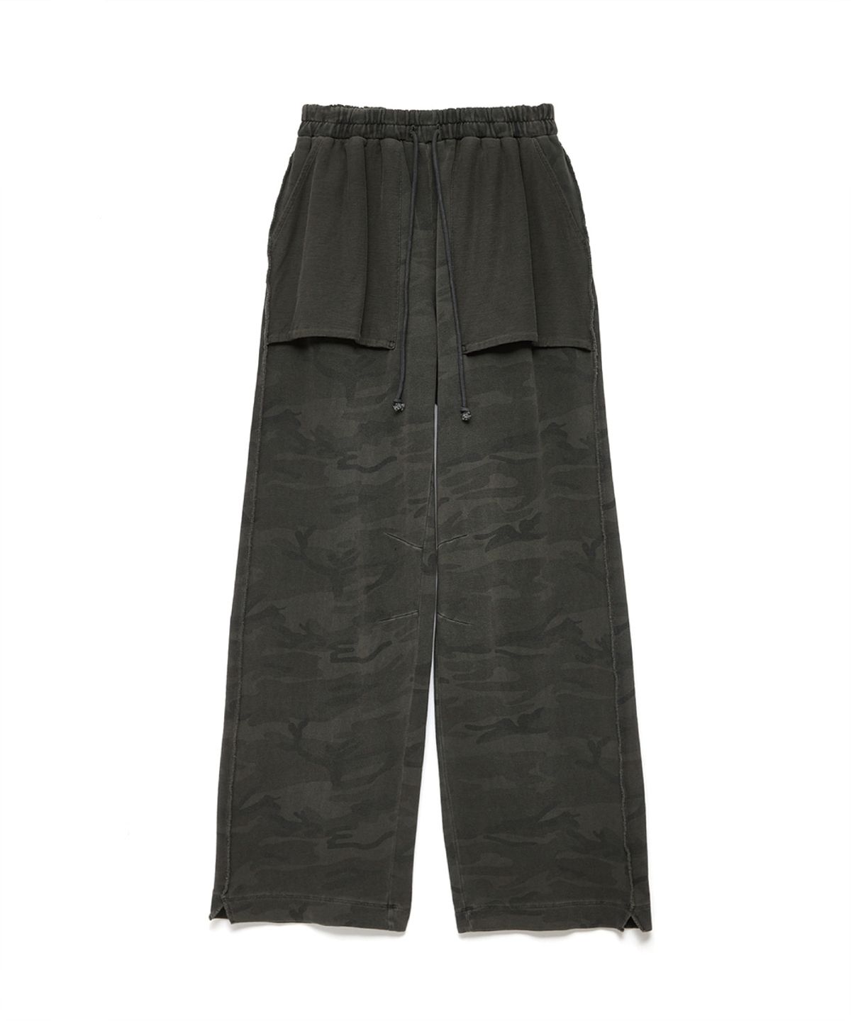 해칭룸(HATCHINGROOM) Reverse Sweat Pants Camo Dark Khaki