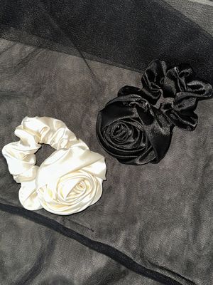 Rose Satin Scrunchie (2C) **Buying