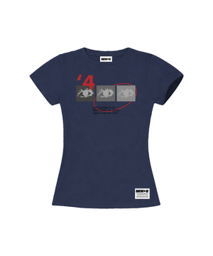 4our eye 세미크롭 반팔티 [네이비]