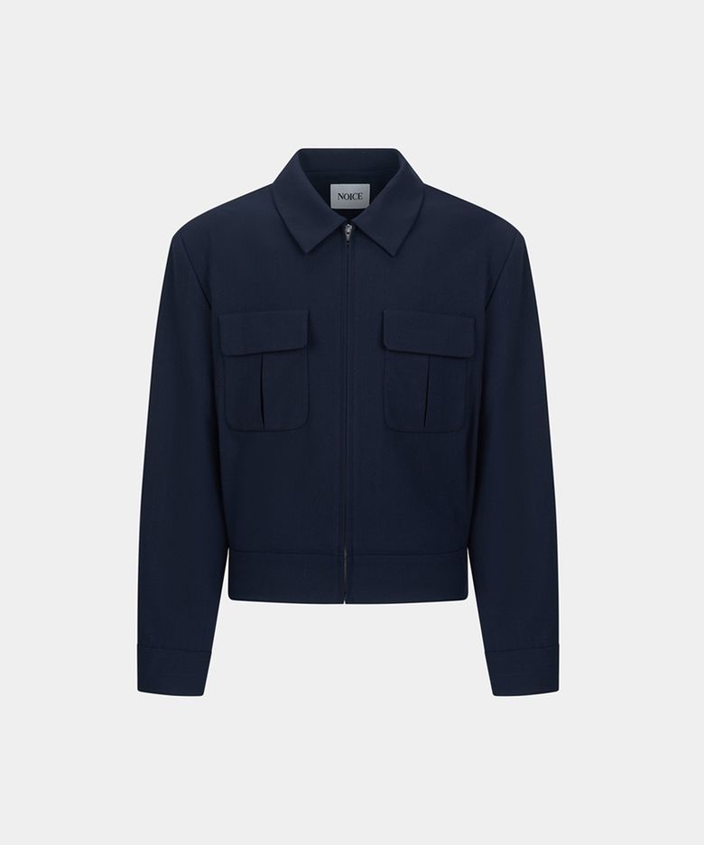 JAPANESE PINSTRIPED RICKY JACKET - NAVY