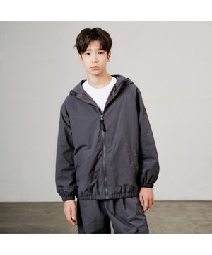 주니어 나일론 오버핏 바람막이 점퍼