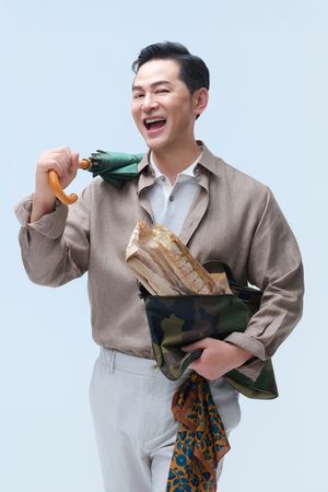 린넨 100 솔리드 일반핏 캐주얼 셔츠 브라운YJFMUA596BR