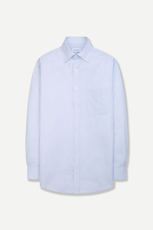 소프트 스트라이프 일반핏 드레스 셔츠 블루 YJFSUR510BL