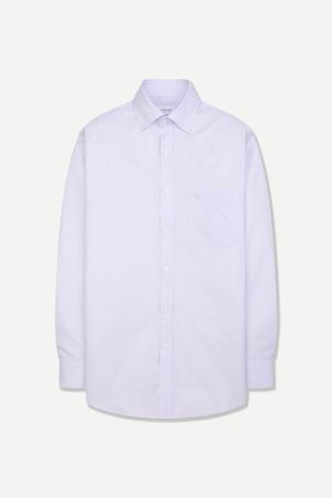 소프트 스트라이프 일반핏 드레스 셔츠 바이올렛 YJFSUR510VI