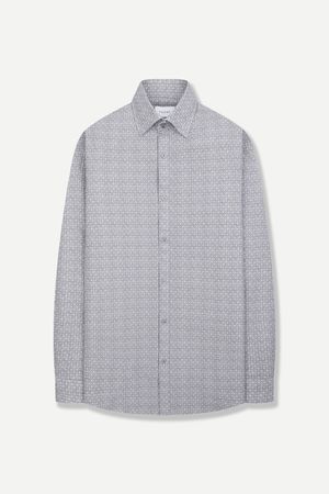 쿨링 프린트 슬림핏 셔츠 그레이 YJFMUS569GY