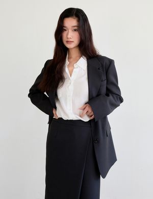 Classic Two-Button Jacket (Black)