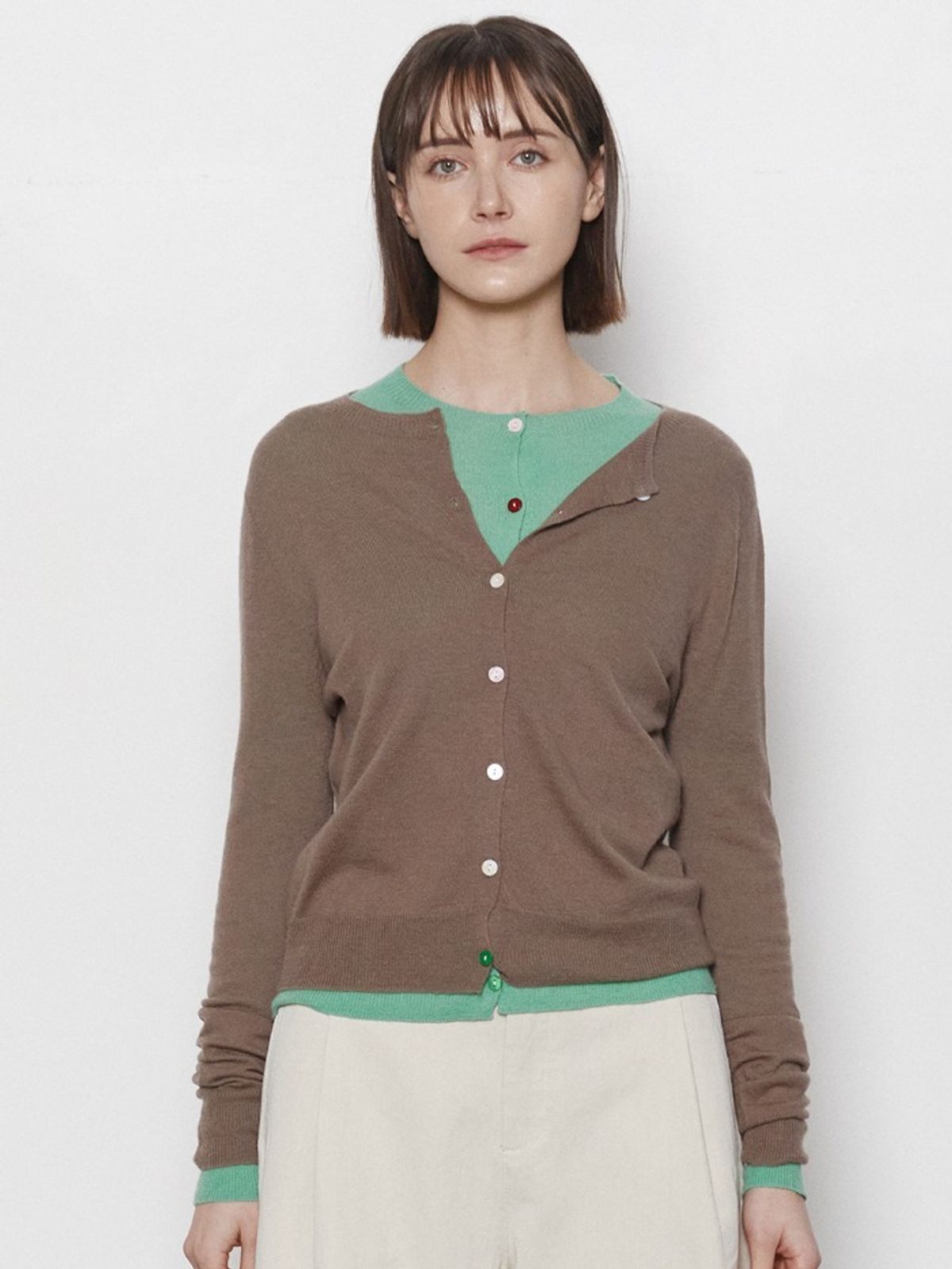 레이허(RAYHER) FINE WOOL WHOLEGARMENT CARDIGAN[7COLORS]