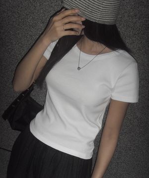 컴포트 크루넥 숏 슬리브 티셔츠