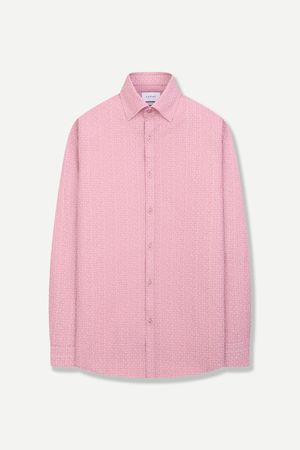 쿨링 프린트 슬림핏 셔츠 핑크 YJFMUS569PI