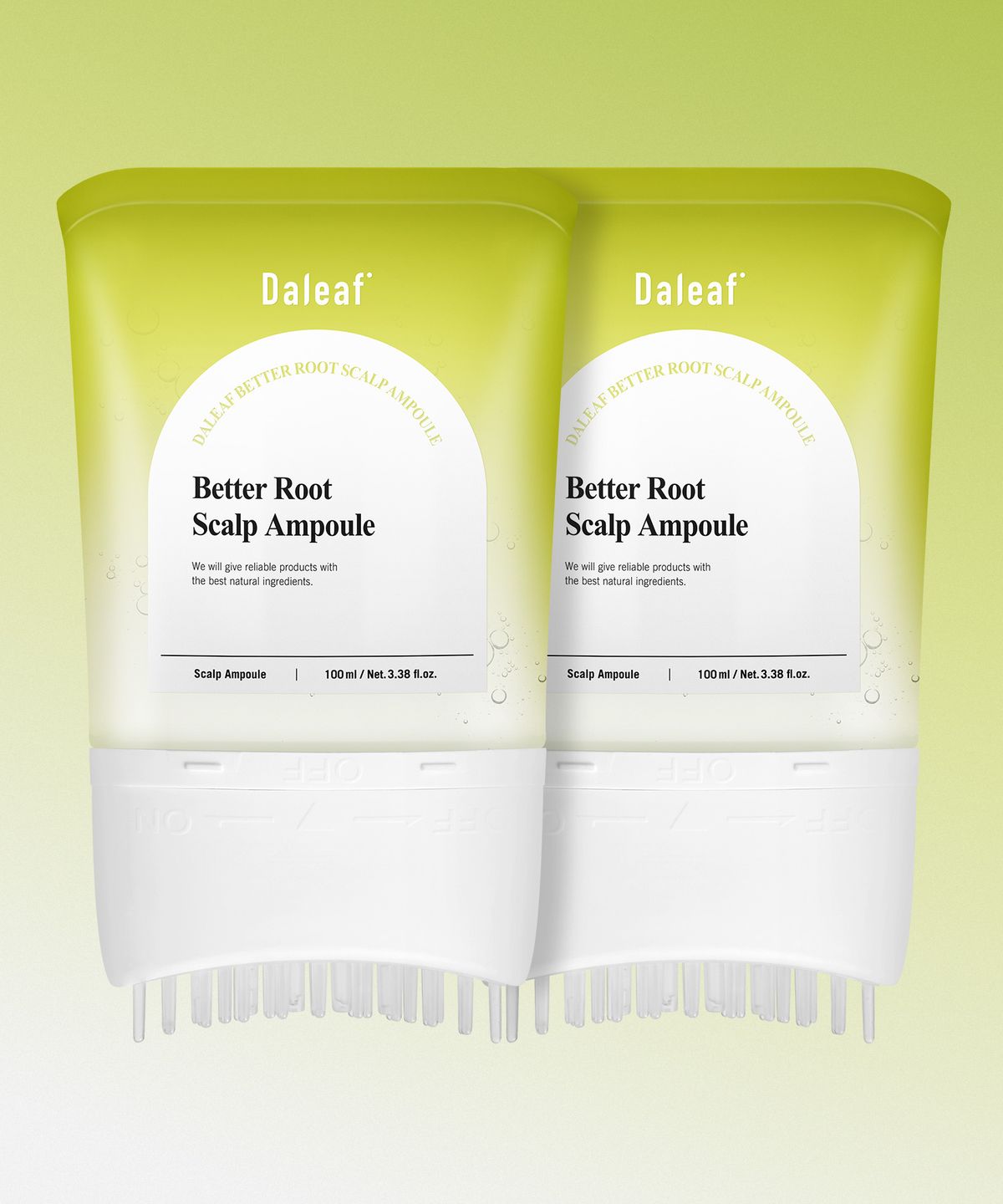 달리프(DALEAF) [2개]달리프 베러루트 탈모 스칼프 앰플 100ml PDRN 두피 마사지 기능 진정 쿨링
