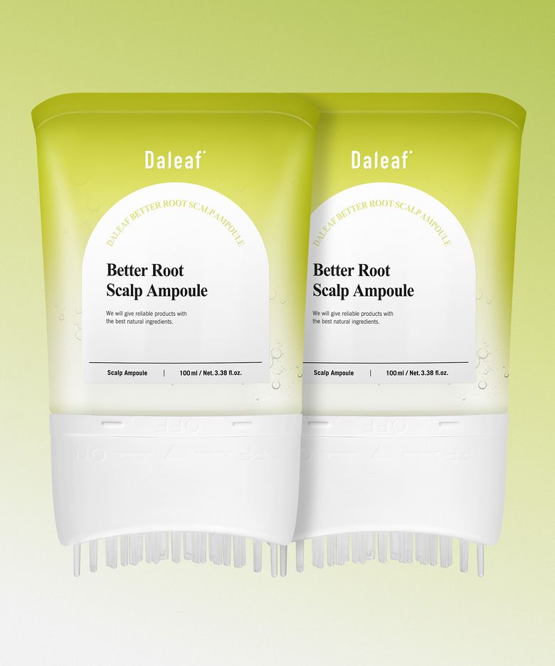 [2개]달리프 베러루트 탈모 스칼프 앰플 100ml PDRN 두피 마사지 기능 진정 쿨링