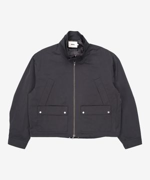LAYERED HARRINGTON JACKET (BLACK) 4