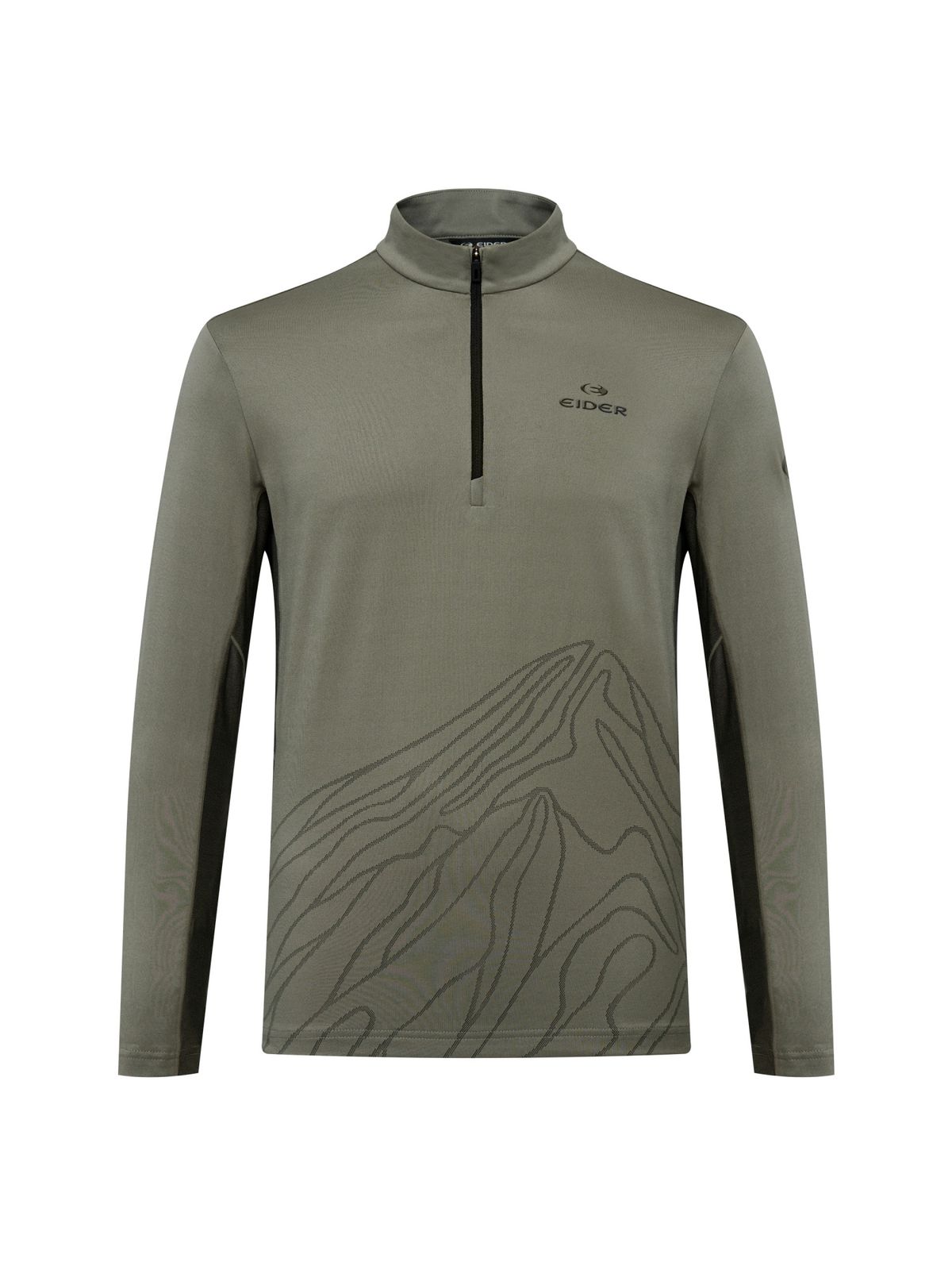 아이더(EIDER) HERITAGE (헤리티지) 남성 하이테크 짚업 티셔츠_Light Khaki