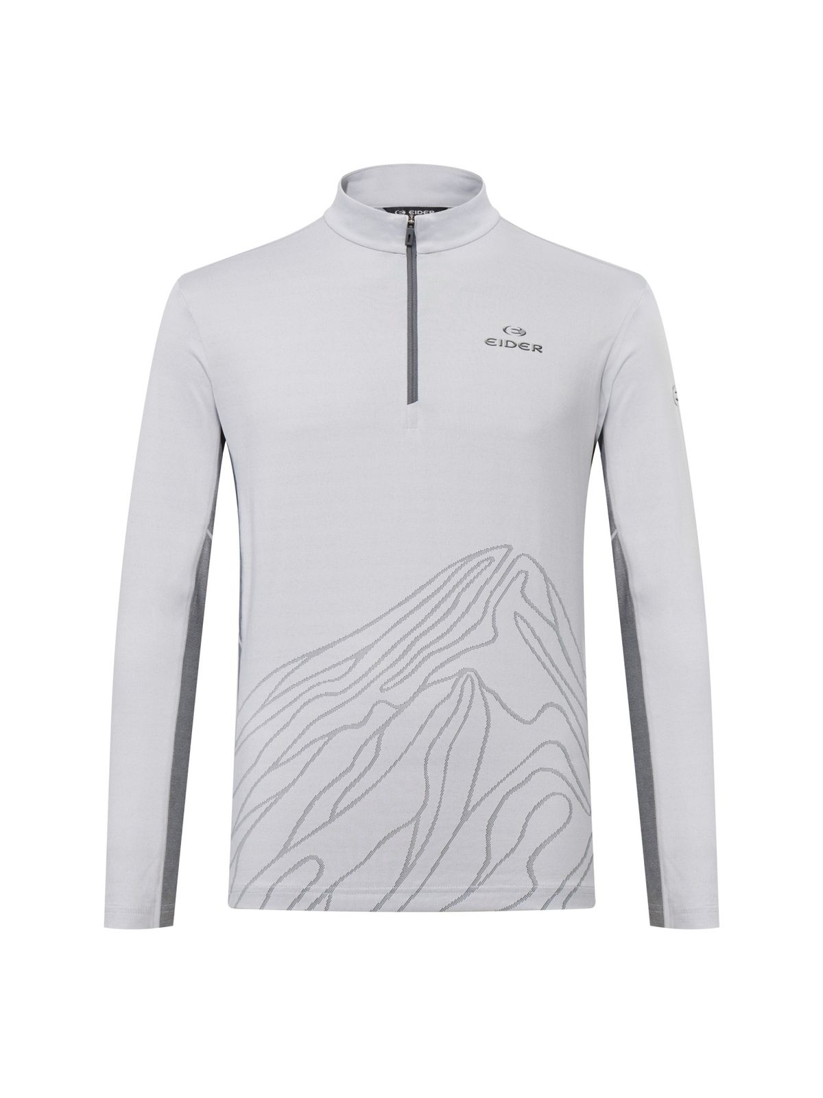 아이더(EIDER) HERITAGE (헤리티지) 남성 하이테크 짚업 티셔츠_Ice Grey