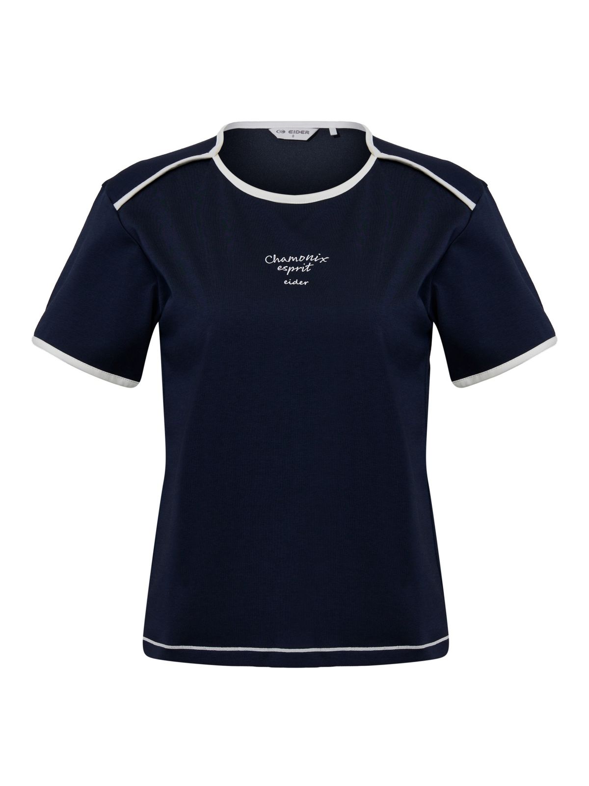 아이더(EIDER) SHEER (시어) 여성 링거 반팔 티셔츠_Dark Navy