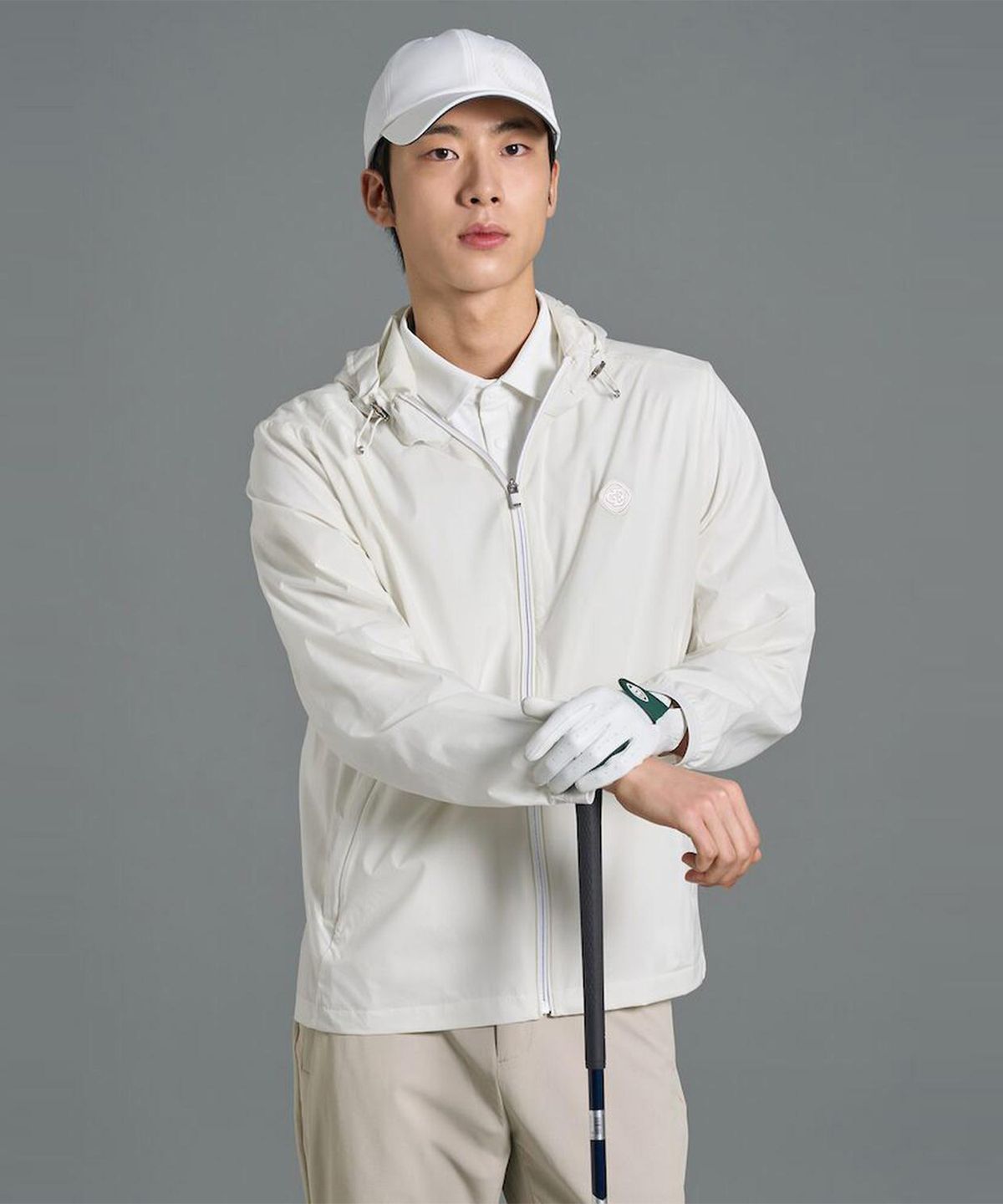 빈폴골프(BEANPOLE GOLF) [B_under] 남성 퍼포먼스 후디 점퍼 - 화이트