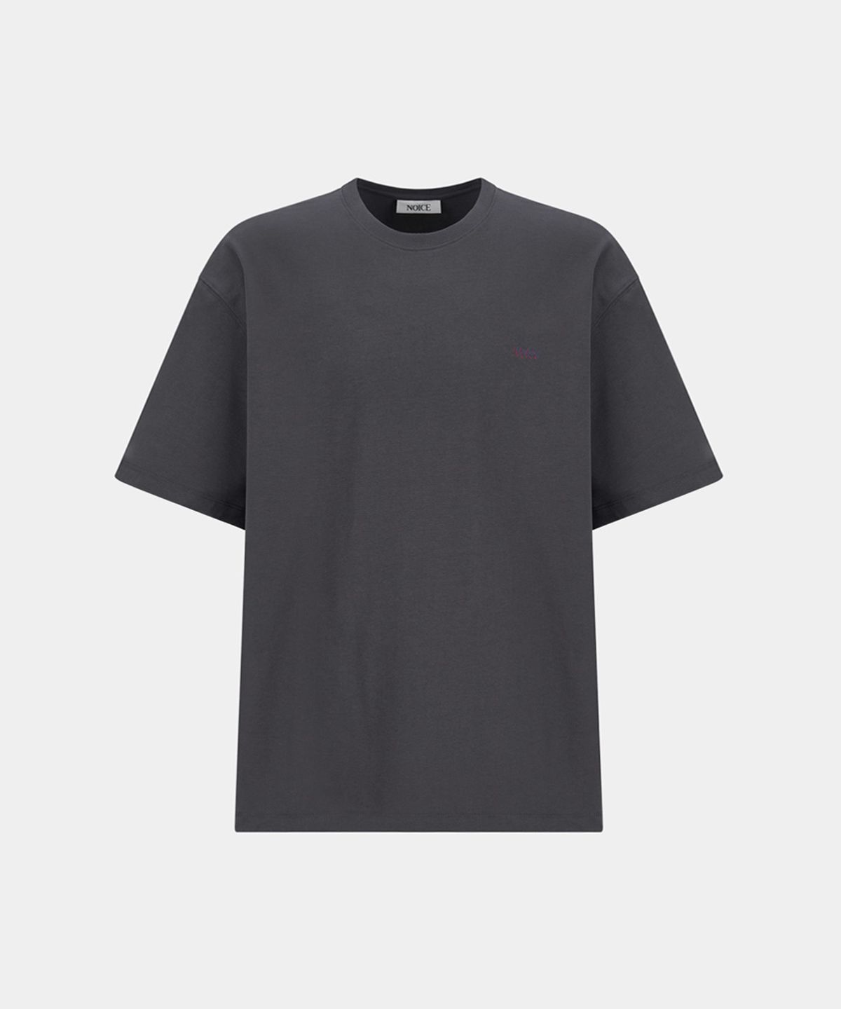 노이스(NOICE) WAVE RIDERS CLUB COTTON T-SHIRT - CHARCOAL