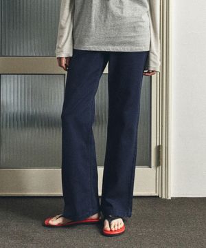 P3282 워시드 스트레이트 팬츠_Navy