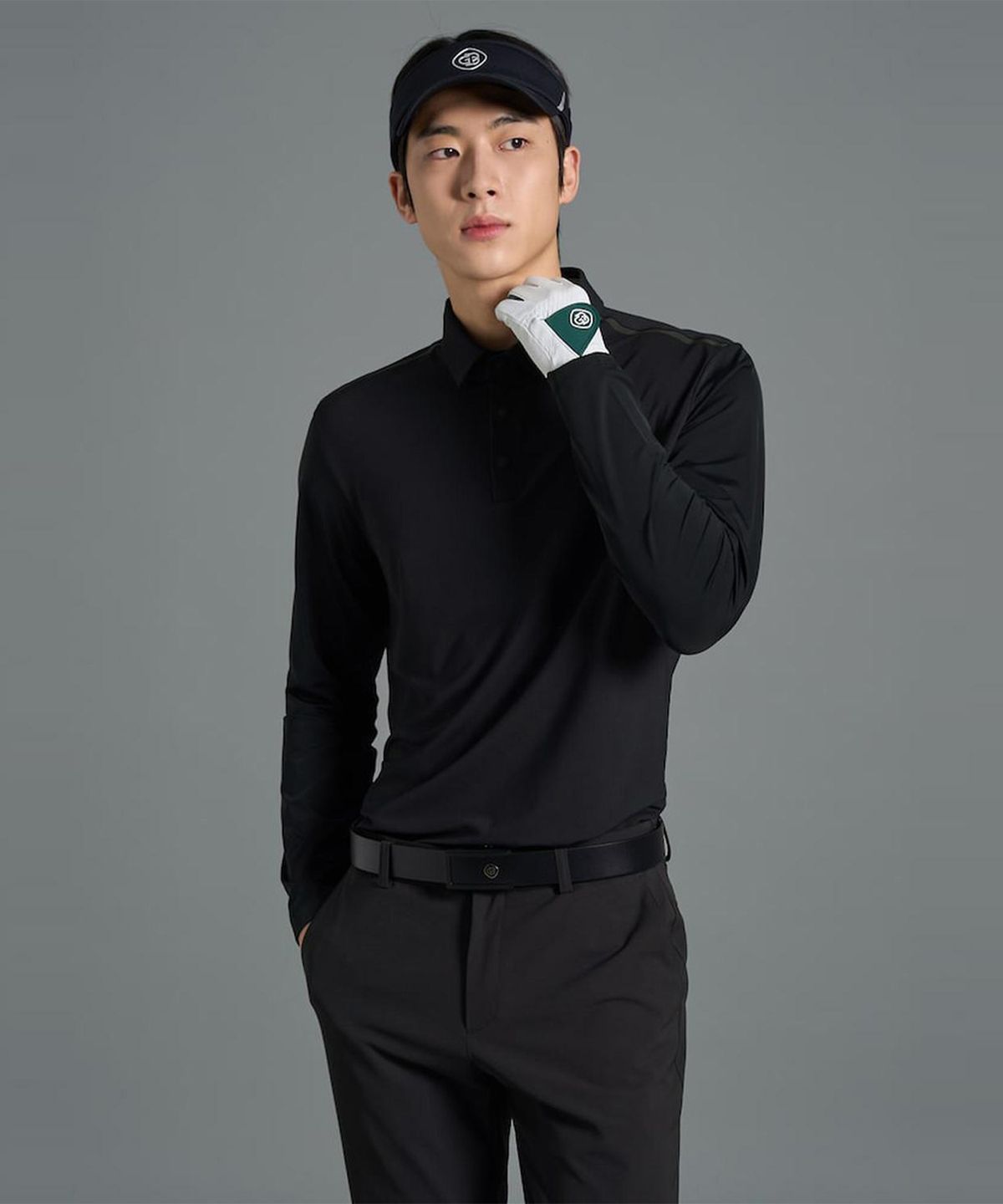 빈폴골프(BEANPOLE GOLF) [B_under] 남성 냉감 칼라 티셔츠 - 블랙