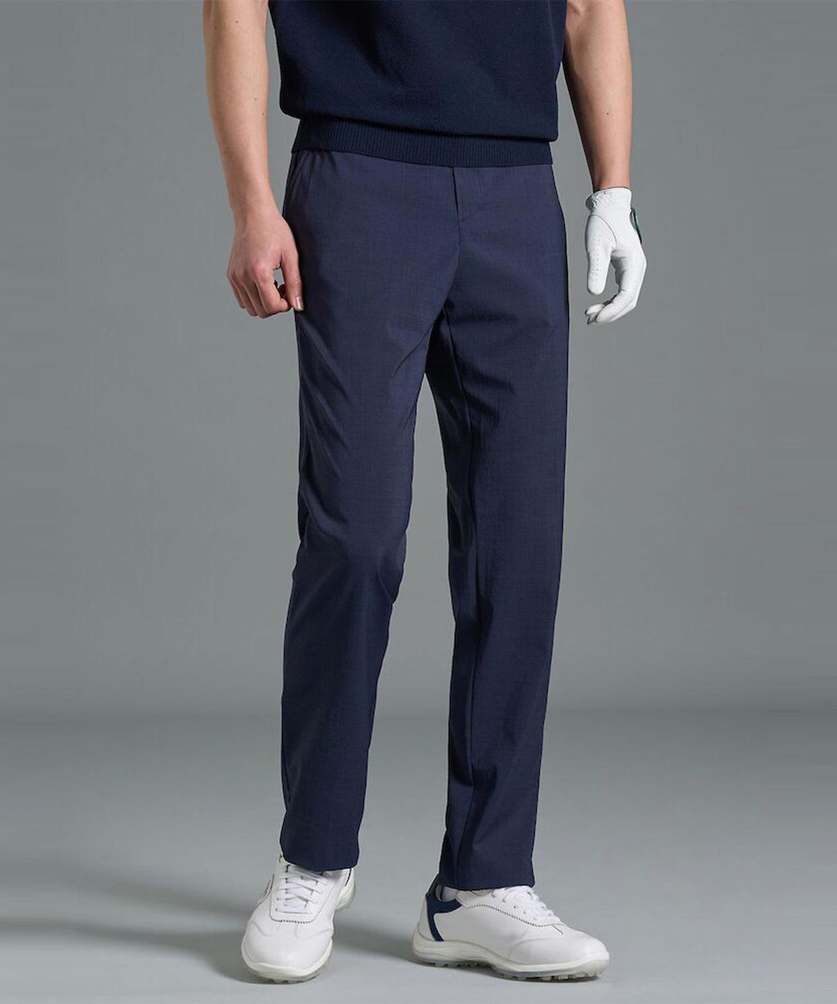 빈폴골프(BEANPOLE GOLF) 남성 투톤 스트레이트 팬츠 - 네이비