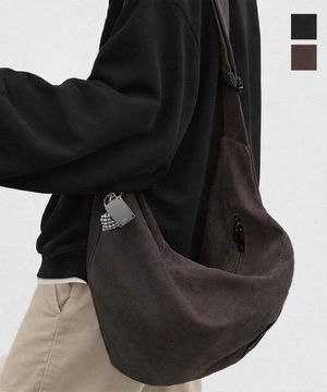 2WAY 코튼 캔버스 빅 크로스 숄더백 2COLOR