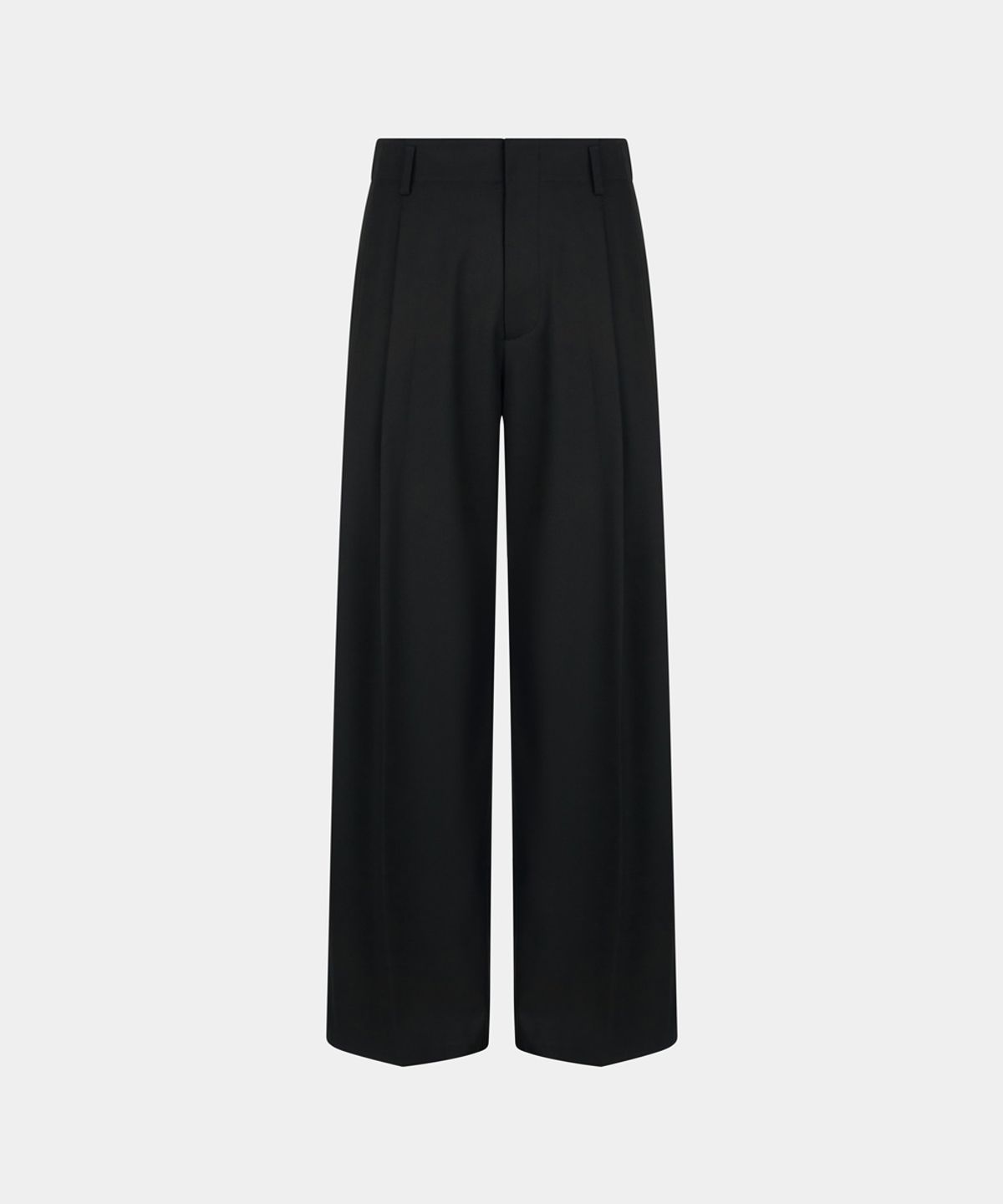 노이스(NOICE) WOOL TAILORED STRAIGHT PANTS - BLACK