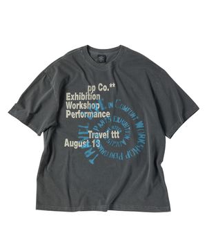 헬릭스 피그먼트 반팔티 블랙 차콜