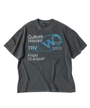 컬쳐 하우스 피그먼트 반팔티 블랙 차콜