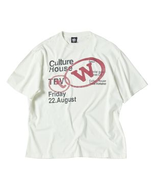 컬쳐 하우스 피그먼트 반팔티 크림