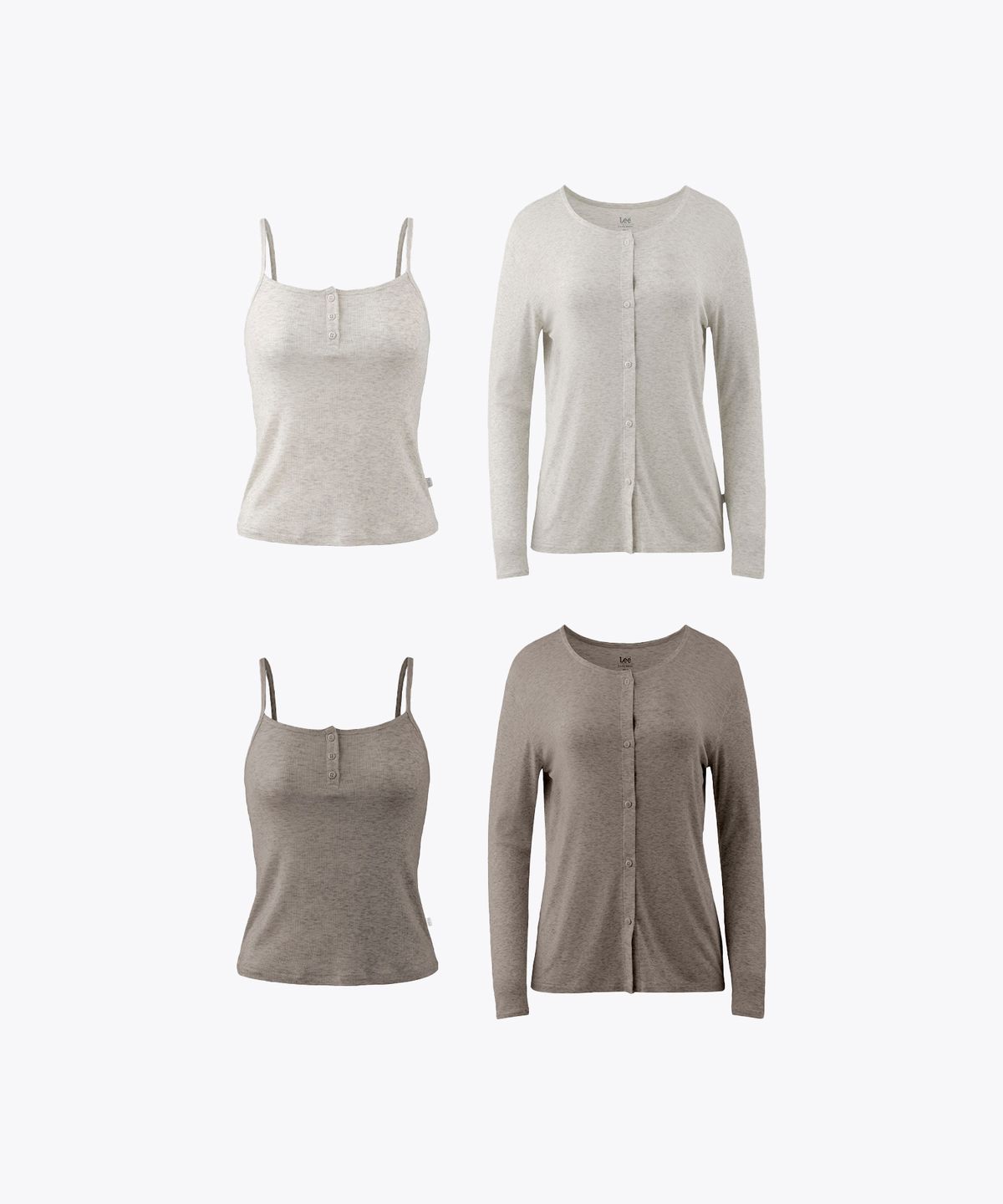 리 바디웨어(LEE BODYWEAR) 에센셜 모달 립 트윈 세트_2Colors