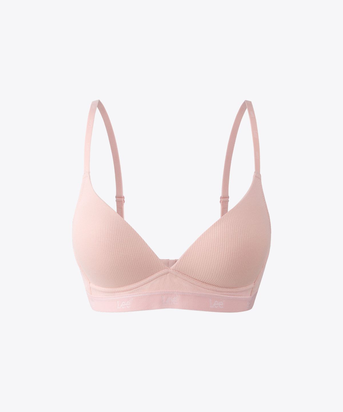 리 바디웨어(LEE BODYWEAR) 에센셜 모달 립 노와이어 브라_핑크