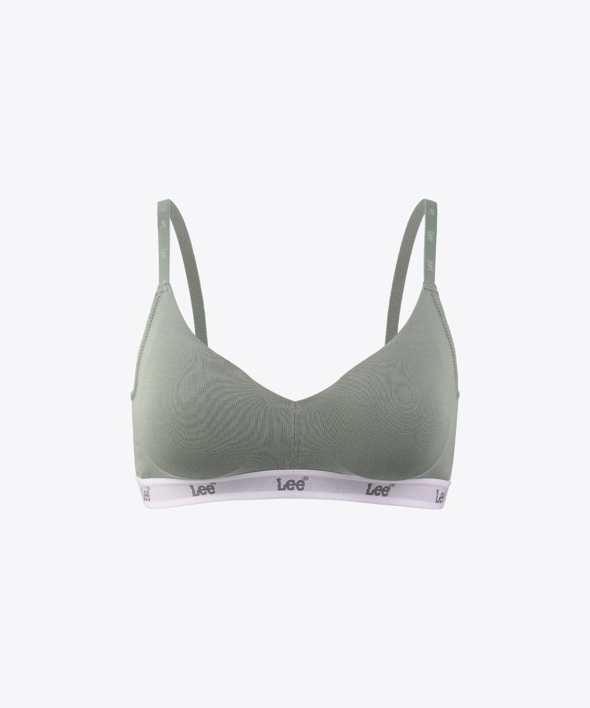 리 바디웨어(LEE BODYWEAR) 에센셜 모달 스판 브라렛_카키