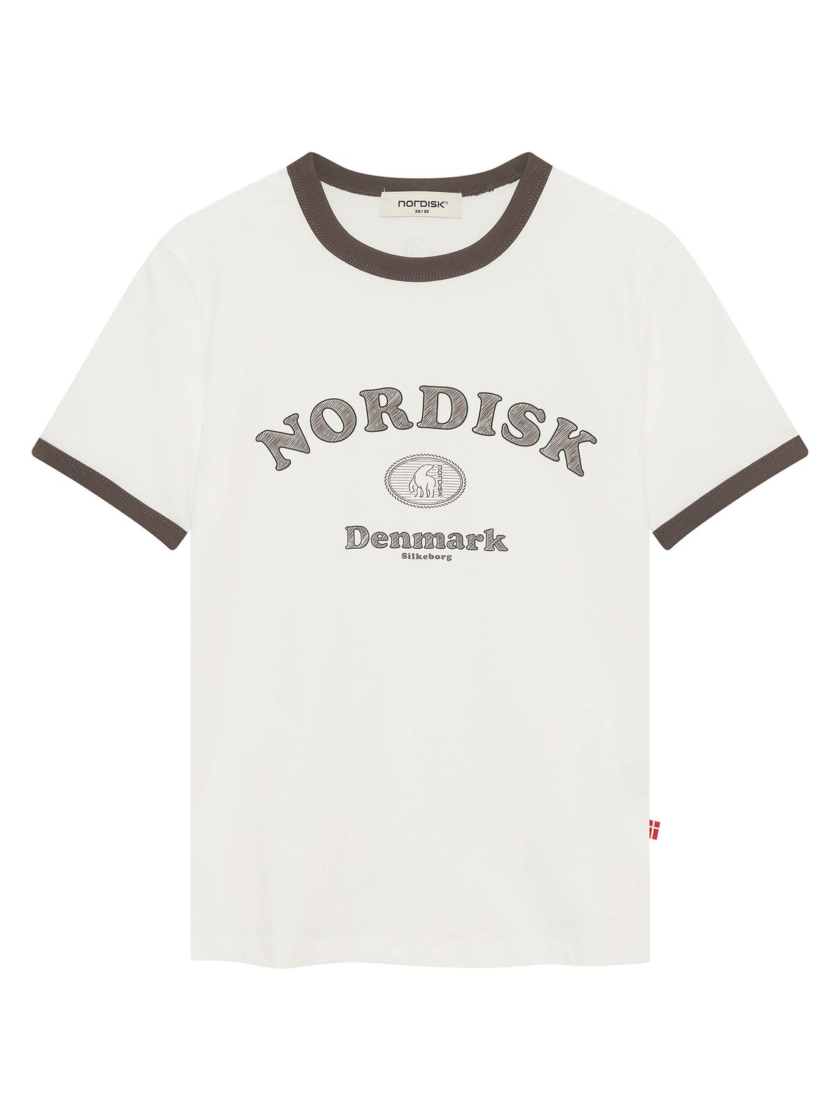 노르디스크(NORDISK) 레터링 링거 반팔 티셔츠 - W_Off White
