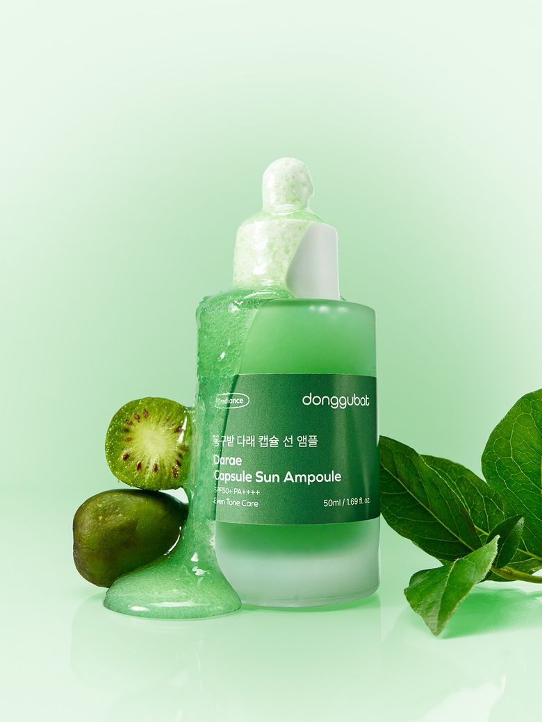 다래 캡슐 선앰플 50ml SPF50+ PA++++ / 데일리 순한 선크림 판테놀 엑소좀 피부 장벽 선세럼
