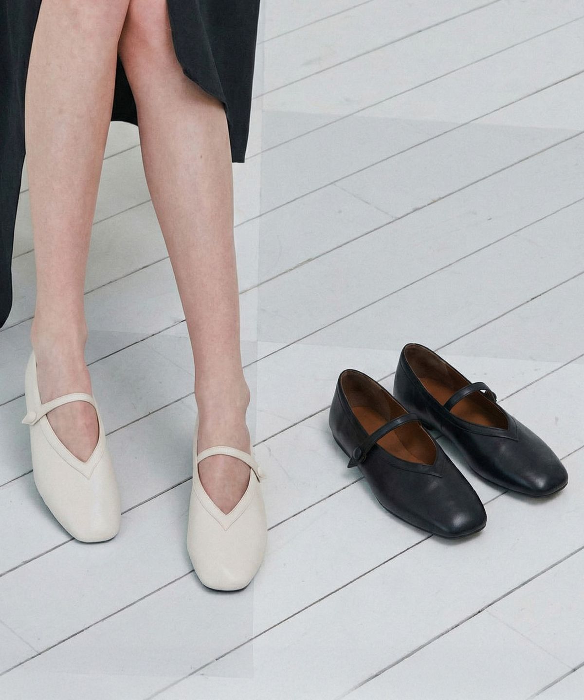에이티티(ATT) Ballet Buttoned Mary Janes (att6026)