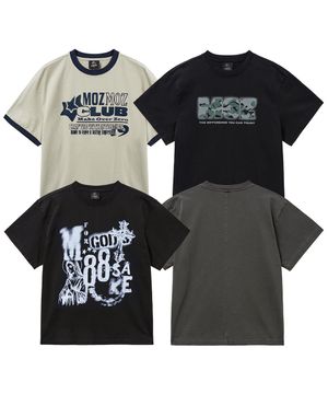 [SET] 그래픽 크롭 피그먼트 반팔티셔츠 VOL.02