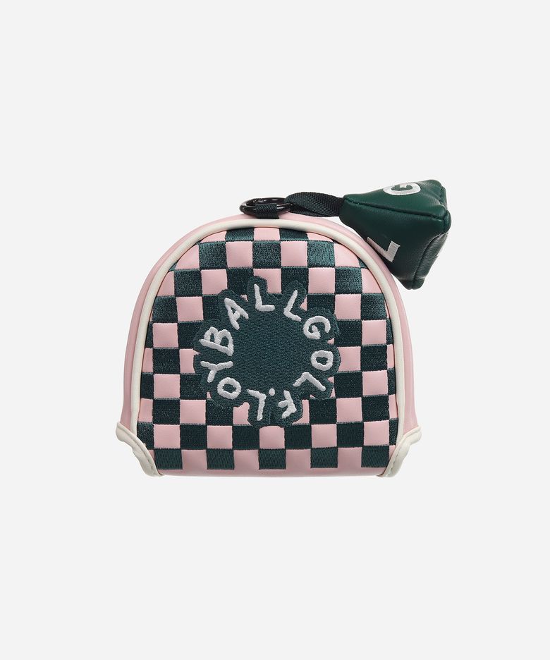Putter Cover Mallet - Pink Green