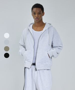 [사계절or기모] 87-STAN270 스탠다드 스웻 풀오버 후드 집업 (4color)