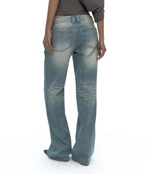 Hotfix Straight Jeans Light Blue